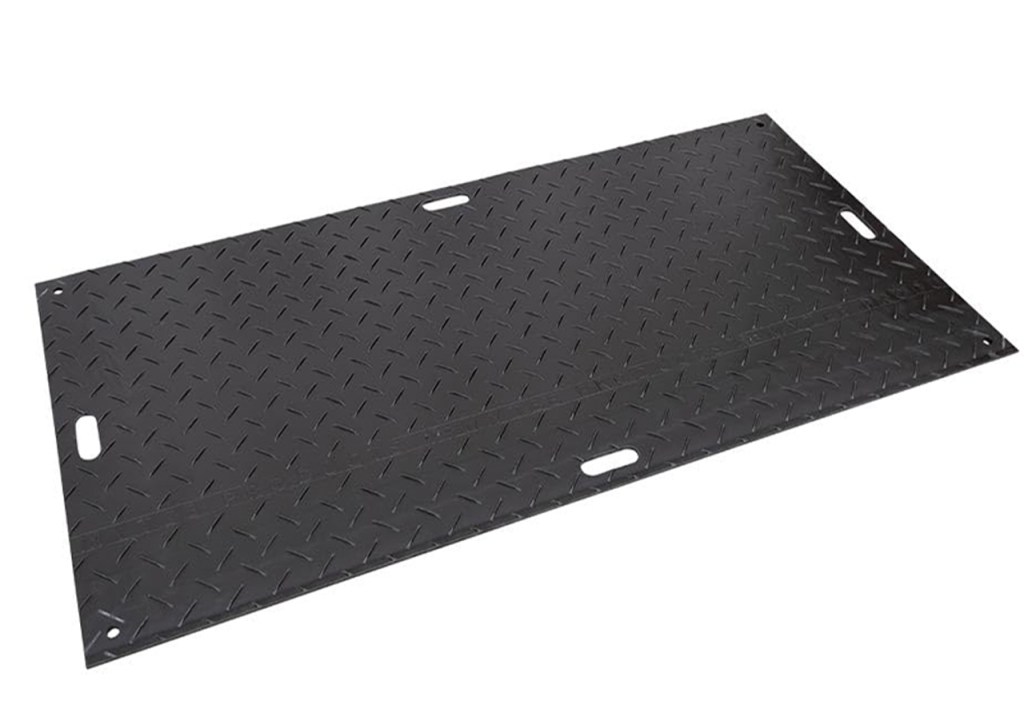 Medium duty HDPE ground mats for wheeled equipment and general site acces